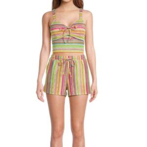 No Boundaries Crochet Tank Top and Shorts Set – 2-Piece, Women's & Women's Plus,